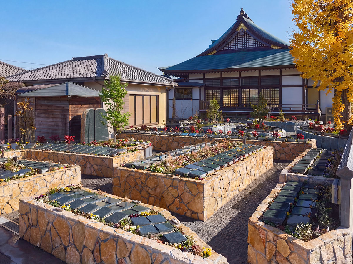樹木葬「彩華」／流山市法栄寺のペットと入れる庭園墓 | お墓購入のご