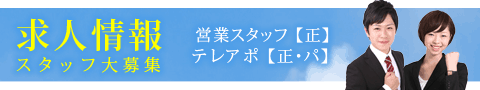 求人情報 スタッフ大募集