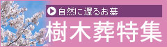 自然に還るお墓。樹木葬特集