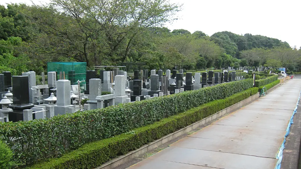 普通墓所の風景