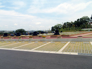 墓域横の駐車場