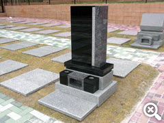 1.25㎡インド産黒御影などを使用したデザイン墓