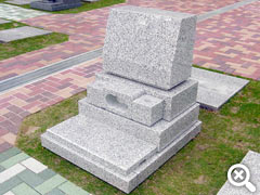 1.5㎡国産稲田石の見本墓石