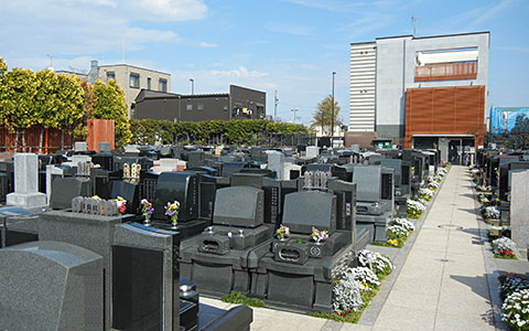 霊園内の様子