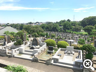 初夏の緑町霊園風景写真