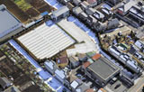 上空からみた武蔵メモリアルコートの写真
