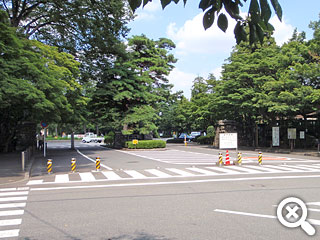 多磨霊園正門付近の写真