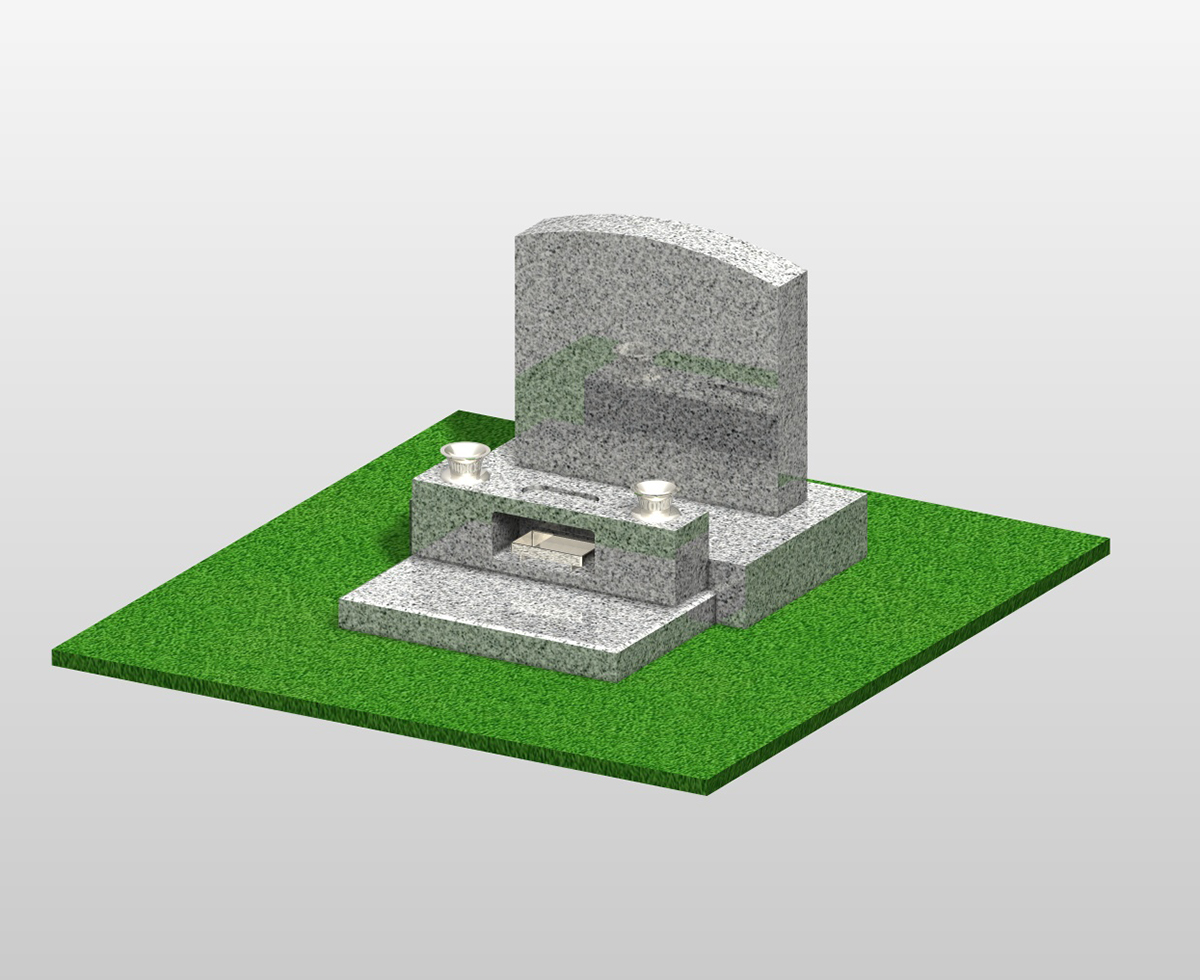 都立霊園 芝生墓所4.0㎡《総額33万円より》お見積もり例｜美郷石材