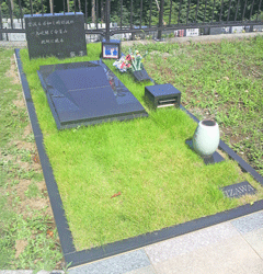 公園墓地　旭翠苑の施工例とお客様の声　芝生墓地タイプ
